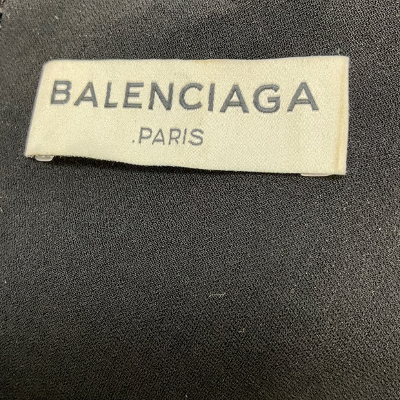 BALENCIAGA BLACK / SILVER / GOLD BUTTON DETAIL SLEEVELESS COCKTAIL DRESS - Picture 4 of 4